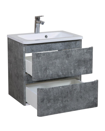 Mobilier de baie suspendat Accent Gray Marble