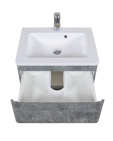 Mobilier de baie suspendat Accent Gray Marble