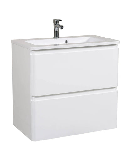 Mobilier de baie Accent alb suspendat