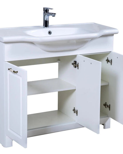 Mobilier de baie pe pardoseală Classic Alb