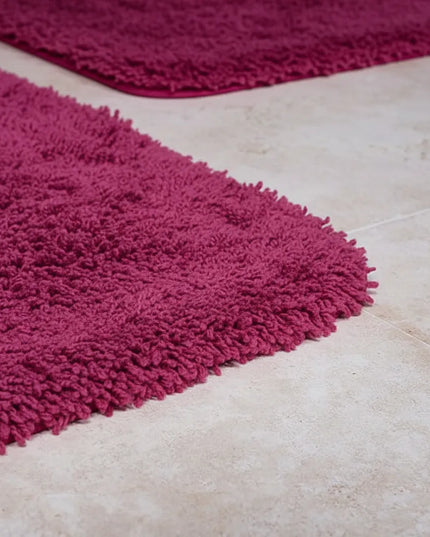 Covoraș baie din microfibră supersoft, antiderapant TRP, 45×75 cm, Fucsia
