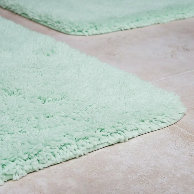 Covoraș baie din microfibră supersoft, antiderapant TRP, 45×75 cm, Menta