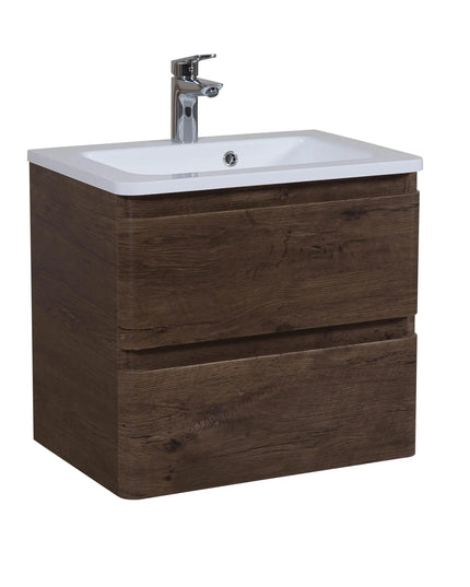 Mobilier de baie suspendat Accent castan