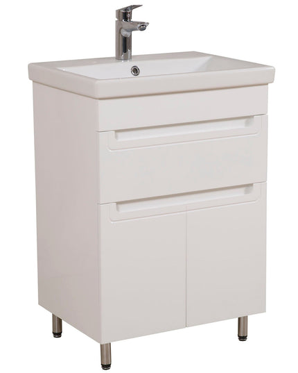 Set baie Omega – mască pe pardoseală cu lavoar ceramic