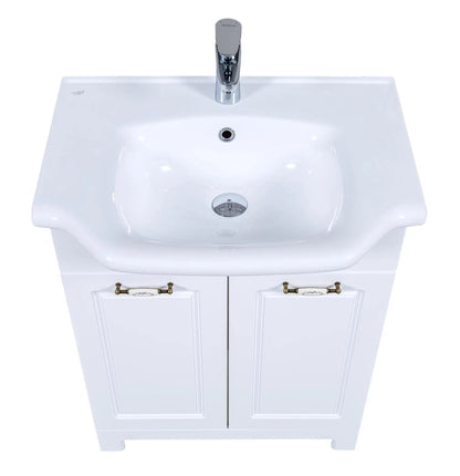 Mobilier de baie pe pardoseală Classic Alb