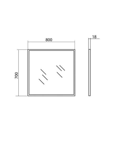 Oglindă Accent, Profil Aluminiu