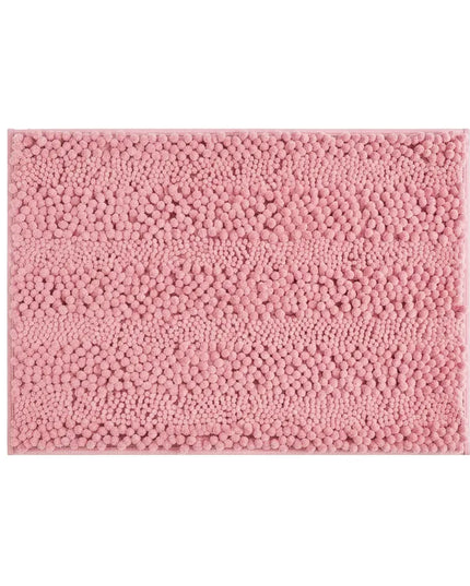 Covoraș baie din Chenille moale, strat antiderapant, 45×70 cm, Roz pudră