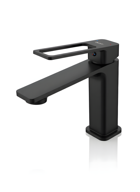 Baterie lavoar – Colecția Silva – Negru mat