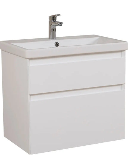 Mobilier de baie suspendat Elite, Alb Mat