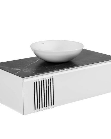 Mobilier de baie suspendat Manhattan (Zero), Alb