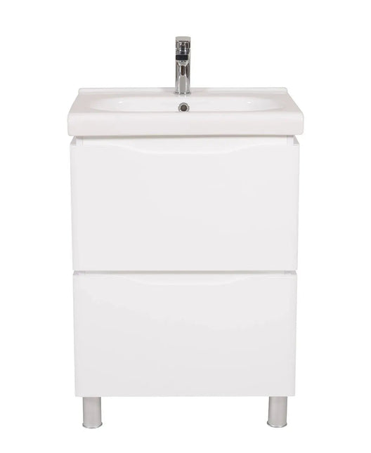 Mobilier de baie pe pardoseală Venice, Alb (City)