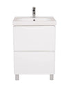 Mobilier de baie pe pardoseală Venice, Alb (City)