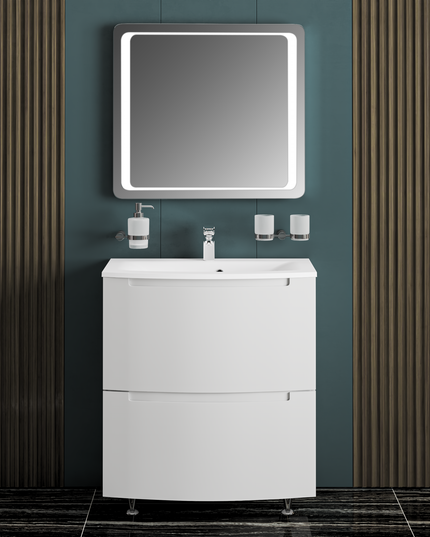 Set baie Headway – mască pe pardoseală cu lavoar ceramic