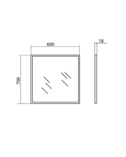 Oglindă Accent, Profil Aluminiu