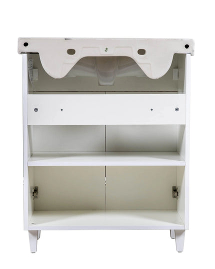 Mobilier de baie pe pardoseală Woodmix, Alb