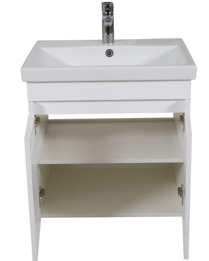 Mobilier de baie suspendat Omega, Alb