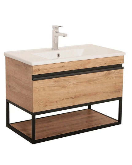 Mobilier de baie suspendat Loft Iron, Seville