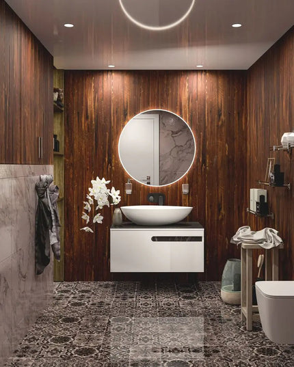 Mobilier de baie suspendat Ostin, Alb