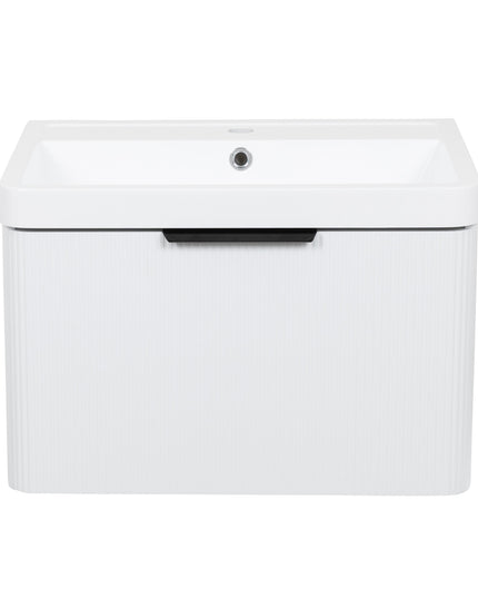 Mobilier de baie pe pardosea Frost, Alb