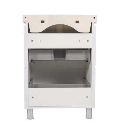 Mobilier de baie pe pardoseală Venice, Alb (City)