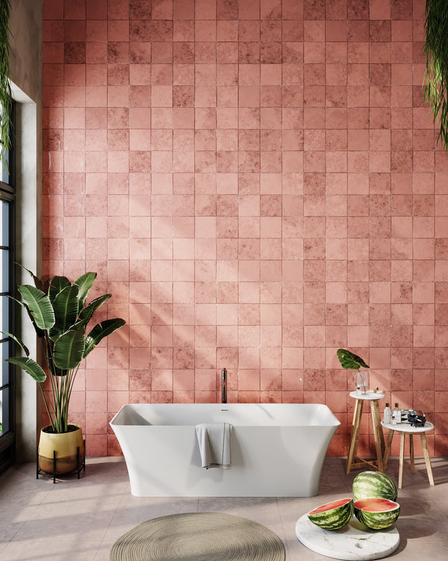 Cadă din compozit albă mată Bonita