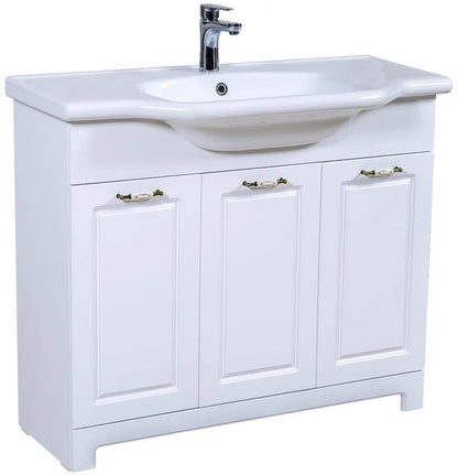 Mobilier de baie pe pardoseală Classic Alb