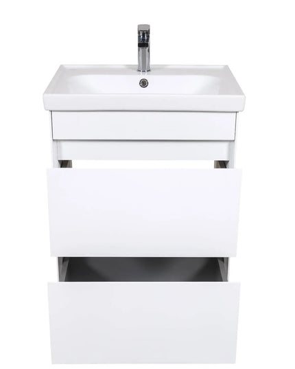 Mobilier de baie pe pardoseală Valencia Alb