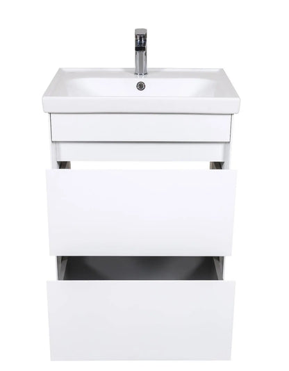 Mobilier de baie pe pardoseală Valencia Alb