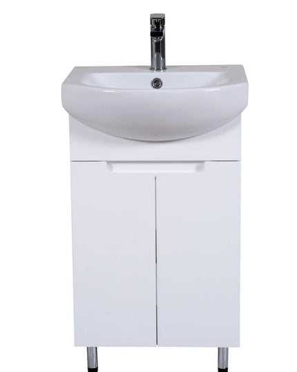 Mobilier de baie pe pardoseală Quadro, Alb