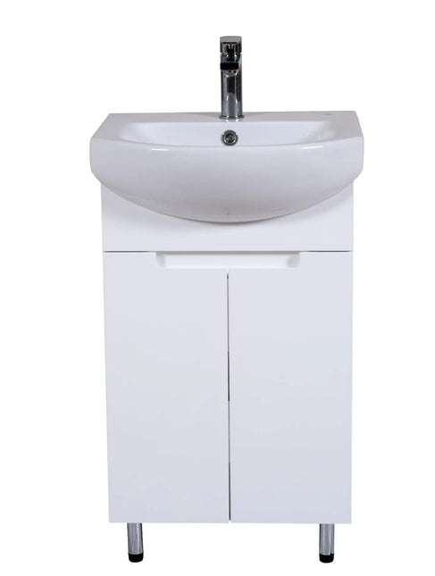 Mobilier de baie pe pardoseală Quadro, Alb