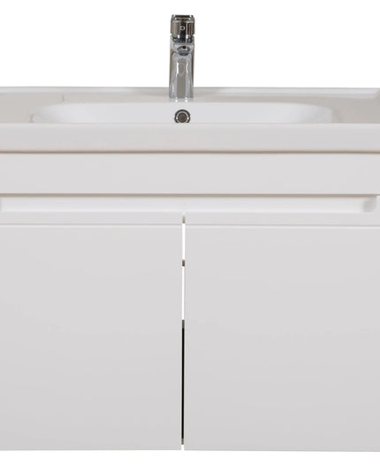 Mobilier de baie suspendat Omega, Alb