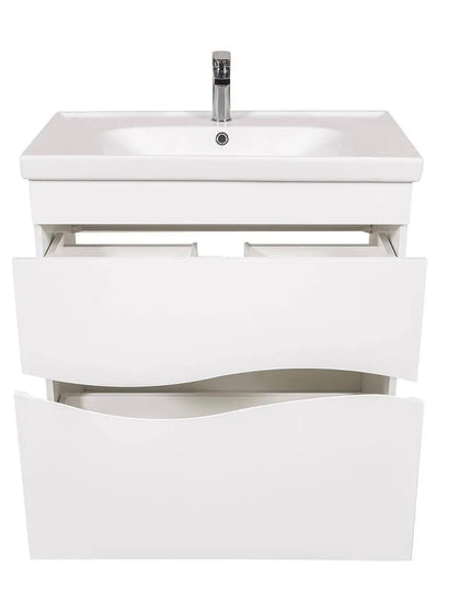 Mobilier de baie pe pardoseala Alfa alb