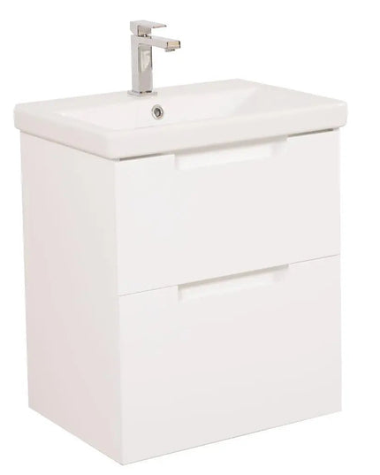 Mobilier de baie suspendat Infinity, Alb