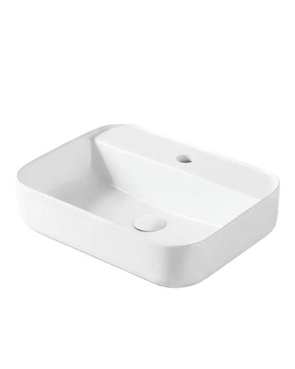 Lavoar ceramic dreptunghiular A422B – alb lucios