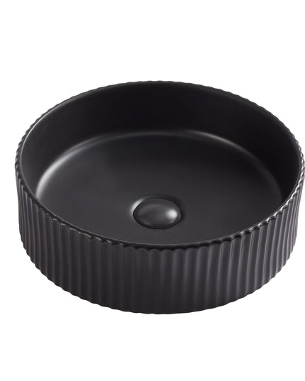 Lavoar ceramic rotund A545-CBK-M – design modern negru mat