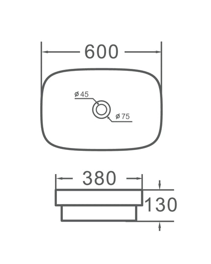 Lavoar ceramic oval A585A-P254 – design marmorat lucios crem cu vene gri și aurii