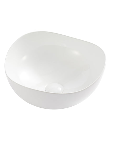 Lavoar ceramic A708 – alb lucios, formă atipică cu linii fluide