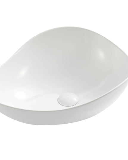 Lavoar ceramic A710 – alb lucios, formă atipică cu linii fluide