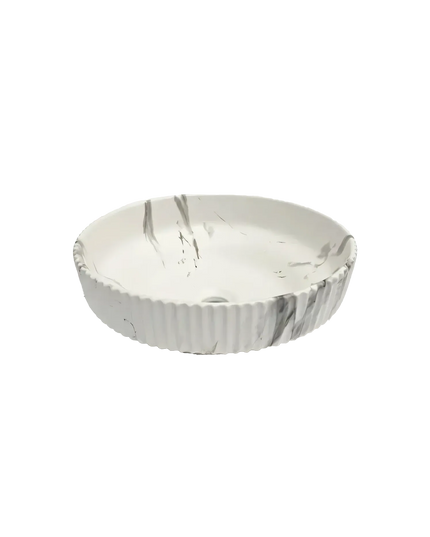 Lavoar ceramic rotund -design marmorat (A746-P818M)