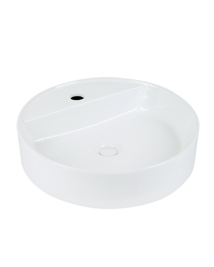 Lavoar ceramic rotund A759 – alb lucios