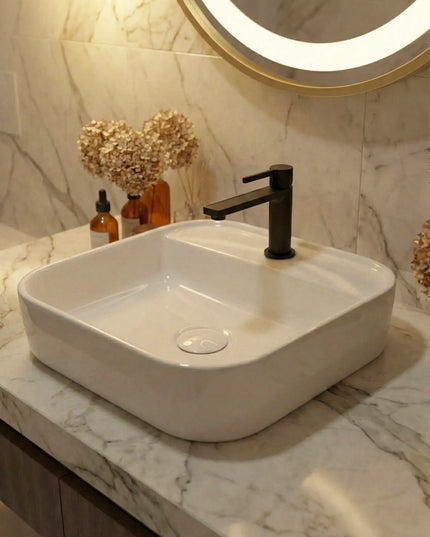 Lavoar ceramic dreptunghiular A760 – alb lucios