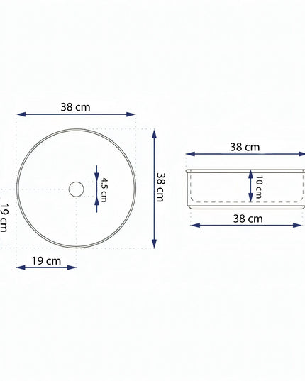 Lavoar Ceramic Rotund A787-P816M