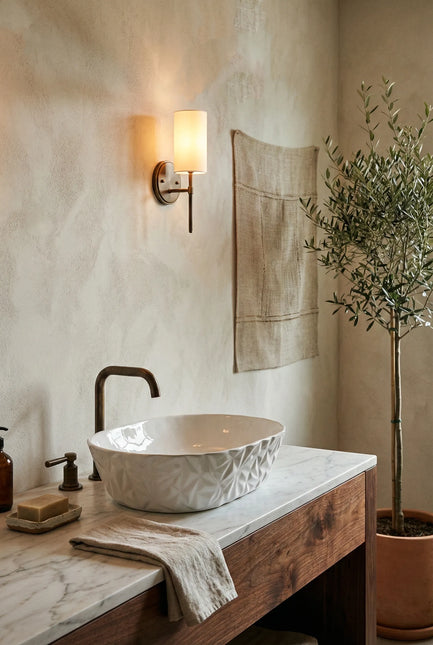 Lavoar ceramic oval A824 – alb lucios texturat