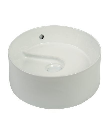 Lavoar ceramic rotund A832 – alb lucios