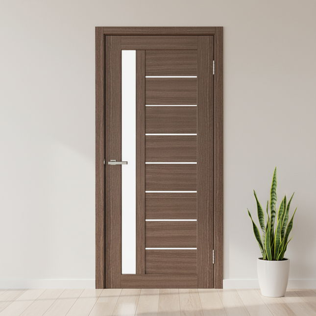 Ușă de interior cu tocul fix DECO 09  Ash line