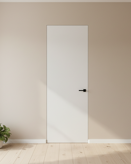 Ușă de interior Filomuro – sistem ascuns, design minimalist, finisaj alb mat, livrare rapidă