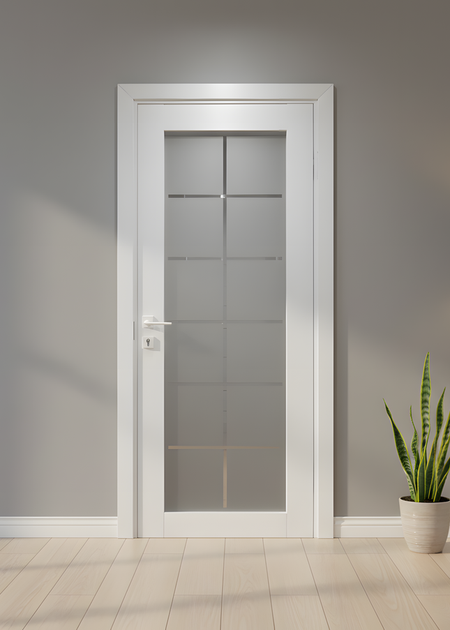 Usa de interior alb mat vopsit LOFT PORTO