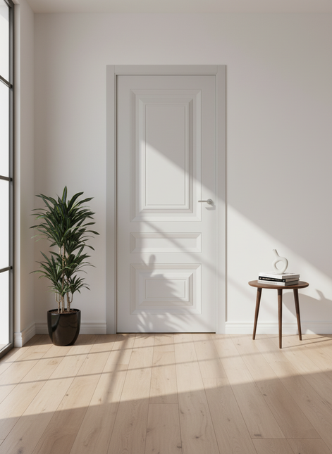 Ușă interior Smart 3 Gri cu toc reglabil – modernă, complet echipată