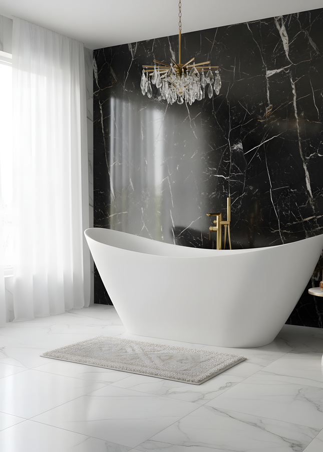 Cadă Freestanding Albă 1600x750x590– Design Modern și Elegant, Material Premium