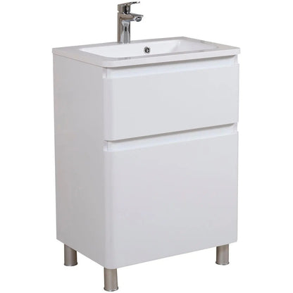 Mobilier de baie pe pardoseală Accent alb